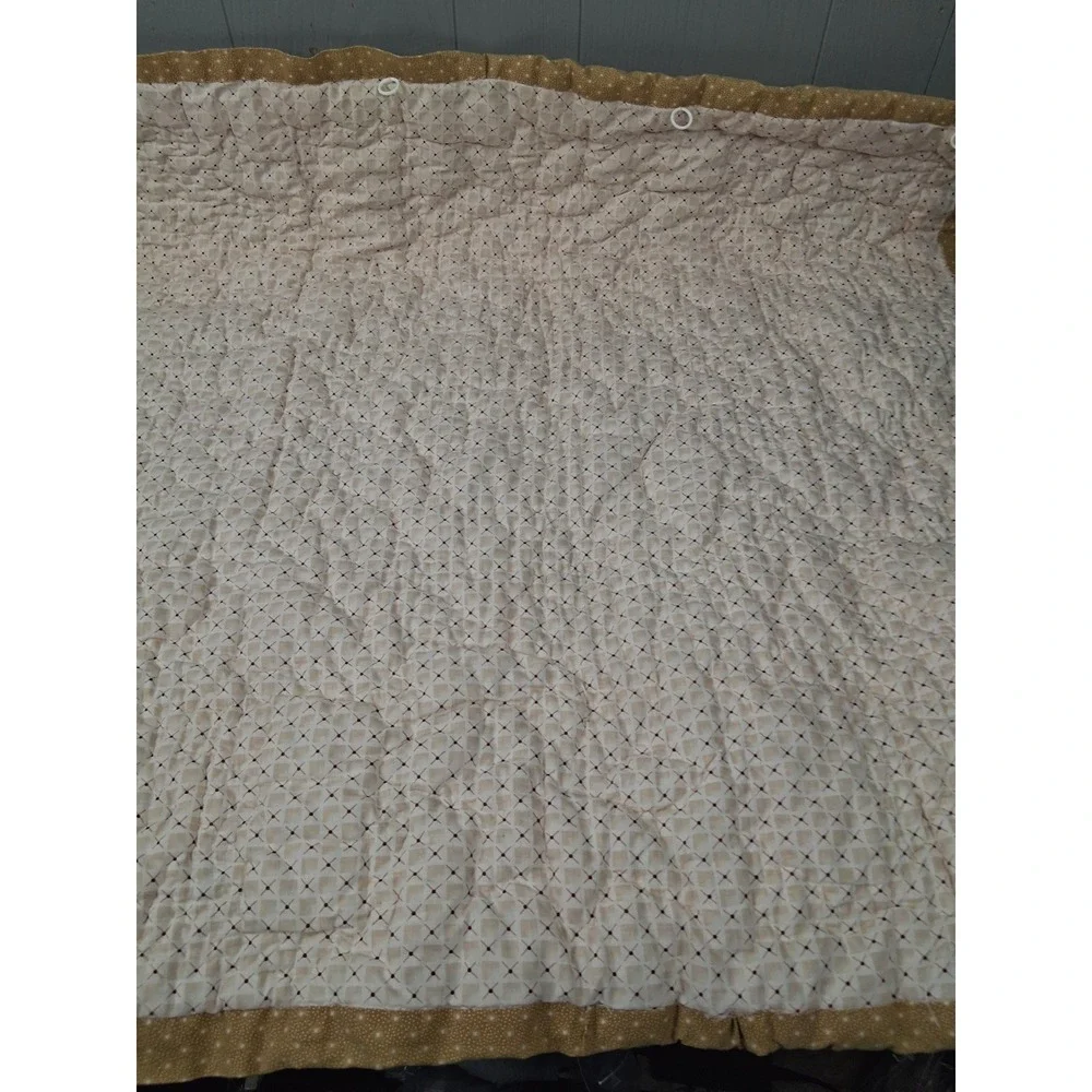 Artisan Handmade Garden Lap Quilt Wall Hanging 33.5x33.5 Square Country Cottage